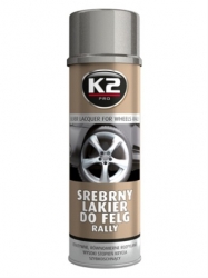 K2 SILVER LACQUER FOR WHEELS RALLY 500 ml - stříbrný lak na kola