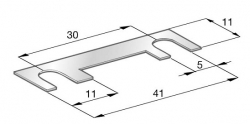 Pojistka plíšková 30A 41mm