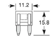 Pojistka plochá mini 10A